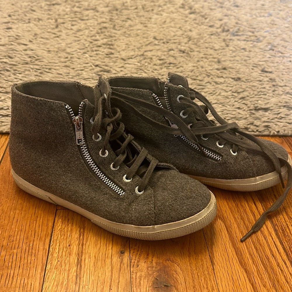 Superga wool high top sneakers